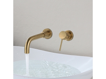 Wall Mounted Luxury Bathroom Faucet Basin Mixer Tap  SW-WM002