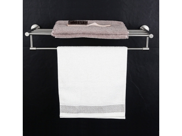 Luxury Stainless Steel Double Tier Bathroom Towel Rail Holder  SW-TS003
