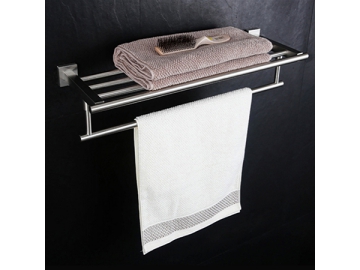 Square Towel Rack Metal Towel Rack Shelf For Bathroom  SW-TS004