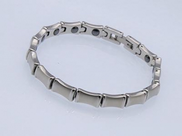 S1310-2 Healthcare Magnetic Stainless Steel Bracelet Like Silver
