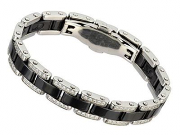 SC1000 Healthcare Magnetic Black Ceramic Bracelet
