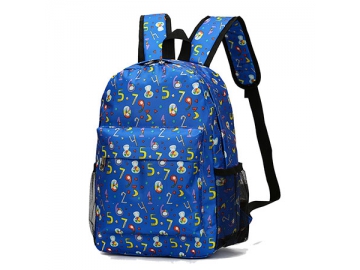 CBB4799-1 Polyester Kids School Bag, 25x10x35cm Sublimation Printed Student Backpack