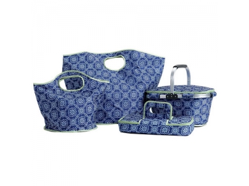CBB1065-1 Polyester Lunch Cooler Bag Set, Insulated Lunch Tote, Insulated Basket