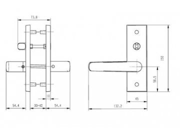 MPD1613 Mortise Lever Lock