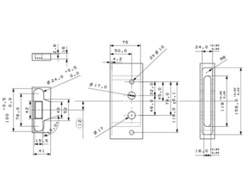 MPD1613 Mortise Lever Lock