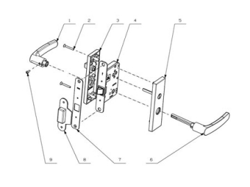 MPD1613 Mortise Lever Lock