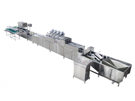 302BS Duck Egg Processing Line with Water Bath Loading & Washing & Grading (10,000 EGGS/HOUR)