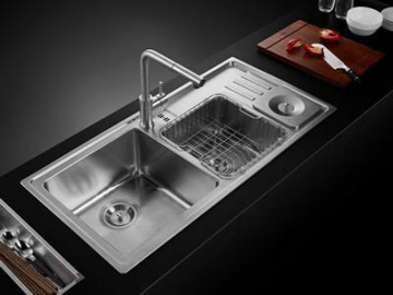 LGP921AA Double Bowl Kitchen Sink with Dish Drying Rack