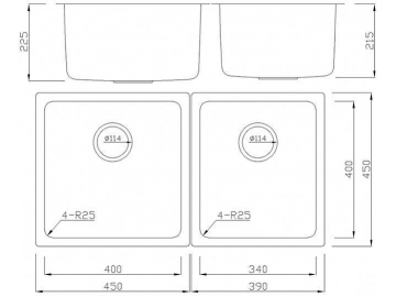 TMP920CD Double Bowl Kitchen Sink