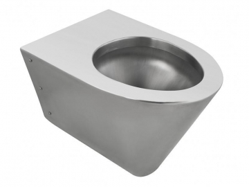 Wall Hung Stainless Steel WC Pan