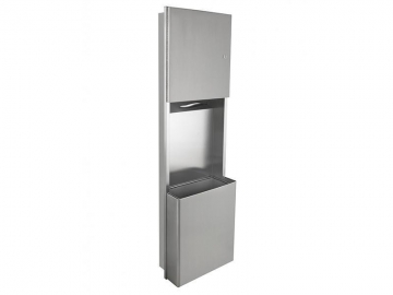 Floor Type Stainless Steel Tissue Dispenser with Waste Receptacle