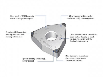 sMini PCBN Tipped Insert