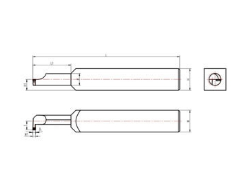 PCD/PCBN Internal Threading Tool