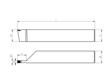 PCD/PCBN External Grooving Tool