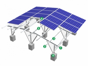 SPGT4 Solar Panel Ground Mount Racking System