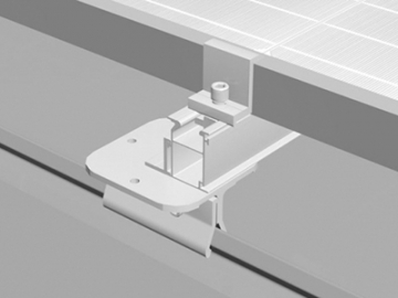 Metal Rooftop Solar PV Racking System (Klip-Lok Clamp)