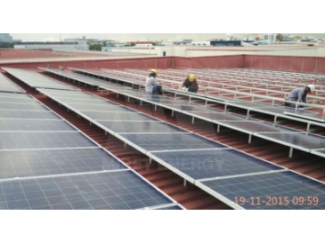 Sloped Roof Solar Panel Mounting System