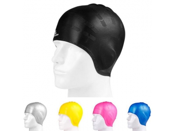 Silicone swimming cap