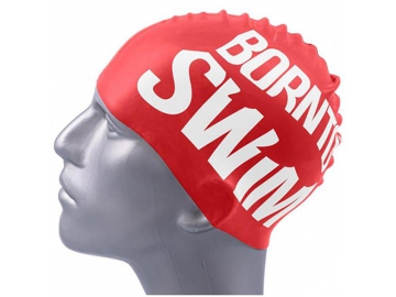 Silicone swimming cap