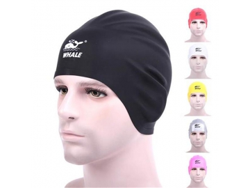 Silicone swimming cap