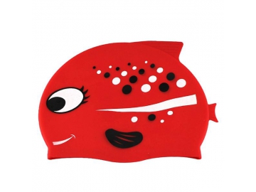 Silicone swimming cap