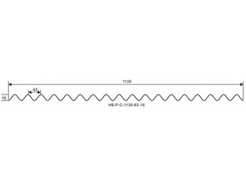 ASA-UPVC Roofing Sheet (T-1130)