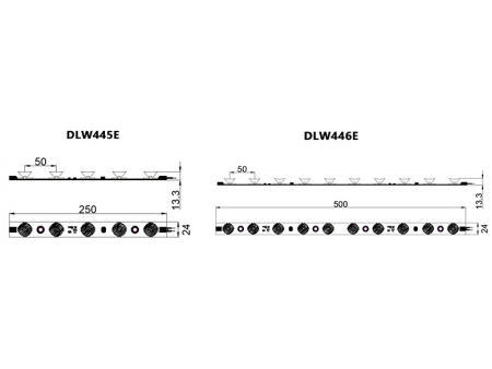 DLW445E / DLW446E Side-emitting LED Light Bar