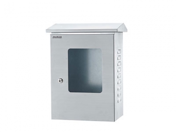 Wall Mount Enclosure with Transparent Window, 304/316L Stainless Steel, IP55