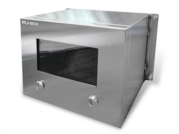 Flanged Mechanical Equipment Instrument Box with Perspective Window, Stainless Steel 316 Outdoor