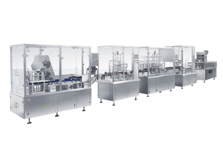 Automatic Liquid Filling, Capping and Labeling Line  (for syrup, oral liquid, tincture)