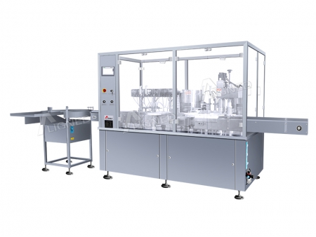 Automatic Liquid Filling, Plugging and Capping Machine