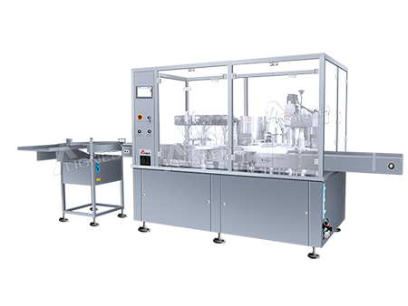 Automatic Liquid Filling, Plugging and Capping Machine