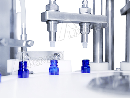 Automatic Liquid Filling, Plugging and Capping Machine