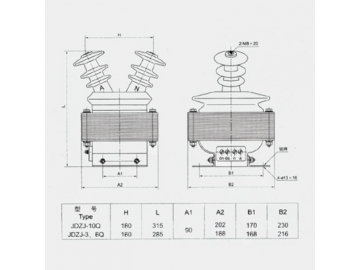 Medium Voltage Outdoor Voltage Transformer, JDZ/JDZJ-6/10