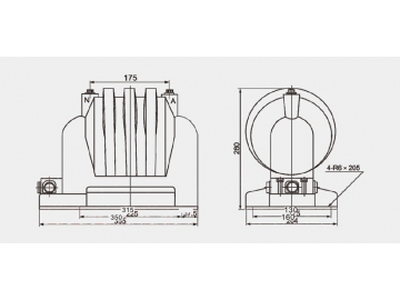 Medium Voltage Outdoor Voltage Transformer, JDZ9-6/10