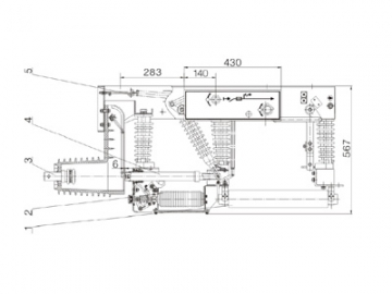 Medium Voltage Vacuum Load Break Switch (Switch-fuse Combination), FZN25-24D/FZRN25-24D