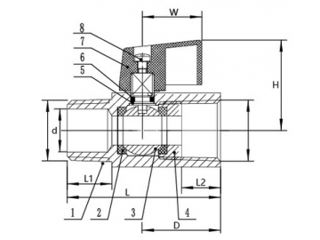 450 PSI Brass Mini Ball Valve