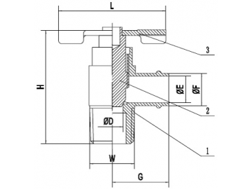 90°Angle Internal Seal Drain Cock