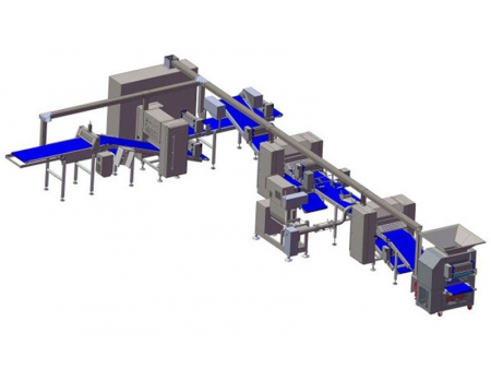 Compact Pastry Dough Laminating Line
