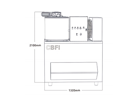 Industrial Flake Ice Machine  Flake Ice Machine, BF Series