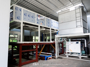 10-ton Direct Cooling Block Ice Machine for Huizhou Client in 2021