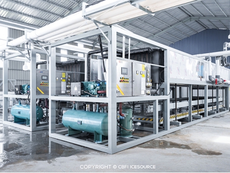2 x 15-ton Direct Cooling Block Ice Machines for Indonesian Client