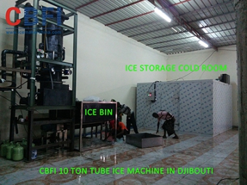 CBFI-10 ton Tube Ice plant in Djibouti