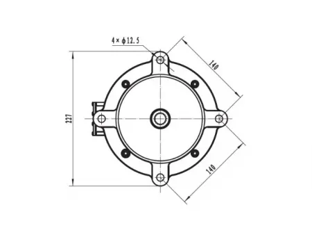 7000W Traction Motor, PMDC Brushless Motor TR155B