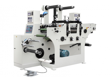 Rotary Die Cutting Machine (Double Stations) (Model FQ-320Y-2 Rotary Die Cutter with Dual Stations for Label Production)