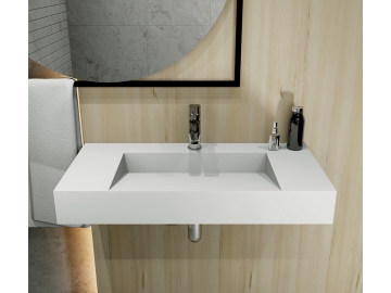 Acrylic Wall Mounted Sink PS-9010