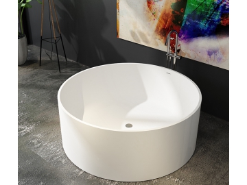 Round Bowl Artificial Stone Bathtub PS-8818