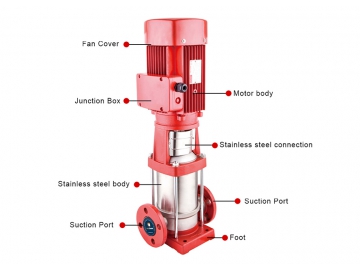 CDLF series Vertical Multistage Jockey Pump  (Stainless Steel)