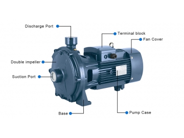 P2C series Thread Port Centrifugal Pump  (Double Impeller, High Pressure)