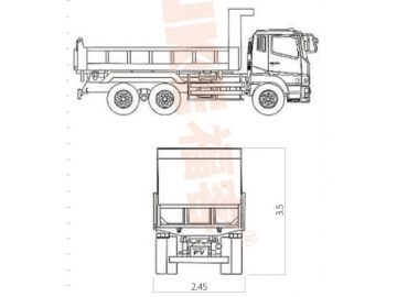 Tipper Truck, FK6-160T